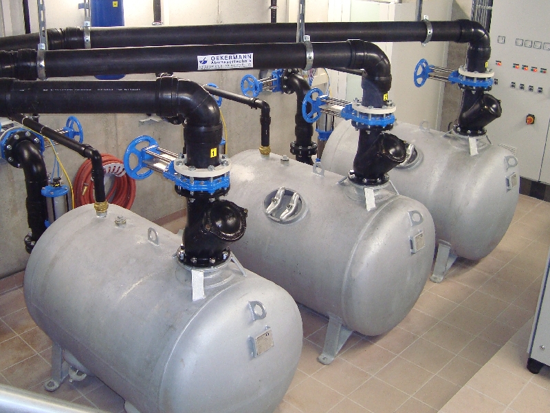 Arbeitskessel einer pneumatischen Abwasser-Pumpstation
