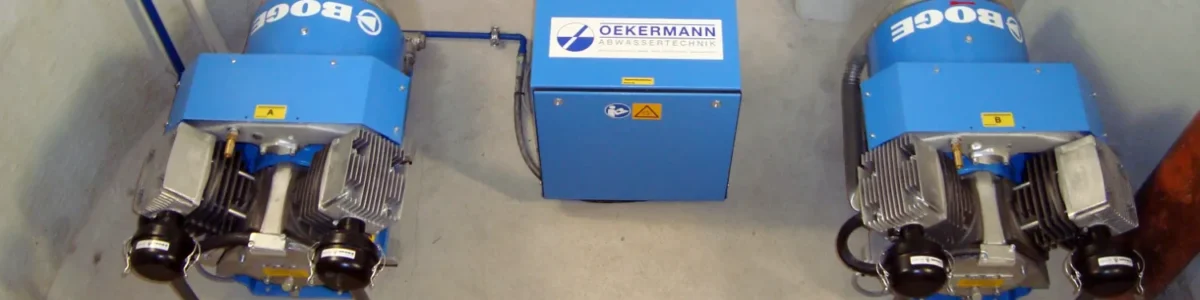 Oekermann Abwassertechnik - Unterflur-Anlage mit drei Kompressoren Oekermann Abwassertechnik - Unterflur-Anlage mit drei Kompressoren