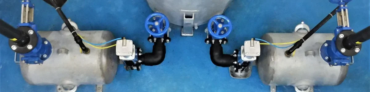 Zwei kleine Druckbehälter - OEKERMANN Abwassertechnik Zwei kleine Druckbehälter - OEKERMANN Abwassertechnik