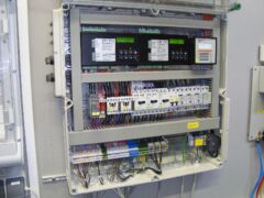 Schaltschrank einer pneumatischen Abwasser-Förderanlage