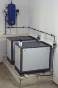 Steuerluftkompressoren einer pneumatischen Abwasser-Pumpstation